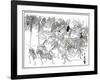 The Insect Daimio Cortege, 1878-Kiosai Kiosai-Framed Giclee Print