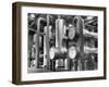 The Inside of a Gas Conservation Plant Showing Massive Pipelines-J^ R^ Eyerman-Framed Photographic Print