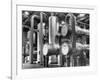 The Inside of a Gas Conservation Plant Showing Massive Pipelines-J^ R^ Eyerman-Framed Photographic Print