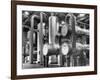 The Inside of a Gas Conservation Plant Showing Massive Pipelines-J^ R^ Eyerman-Framed Photographic Print