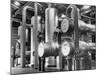 The Inside of a Gas Conservation Plant Showing Massive Pipelines-J^ R^ Eyerman-Mounted Photographic Print