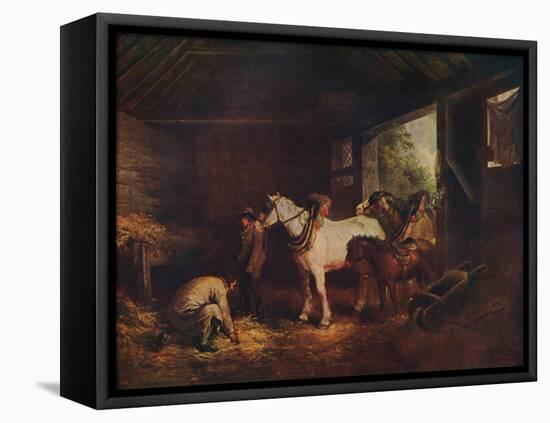 'The Inside of a Stable', 1791, (c1915)-George Morland-Framed Stretched Canvas