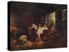 'The Inside of a Stable', 1791, (c1915)-George Morland-Stretched Canvas