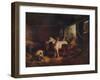 'The Inside of a Stable', 1791, (c1915)-George Morland-Framed Giclee Print