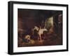 'The Inside of a Stable', 1791, (c1915)-George Morland-Framed Giclee Print