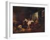 'The Inside of a Stable', 1791, (c1915)-George Morland-Framed Giclee Print