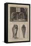 The Inside of an Egyptian-Sepulchre, Egyptian-Mummies-null-Framed Stretched Canvas