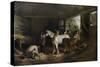 The Inside of the Stable, 1791-George Morland-Stretched Canvas