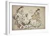 The insistent lover, from an untitled series of erotic prints, c.1684-98-Sigimura Jihei-Framed Giclee Print