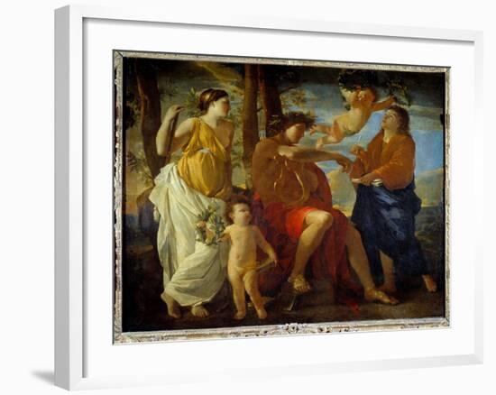 The Inspiration of the Poet, 17Th Century (Oil on Canvas)-Nicolas Poussin-Framed Giclee Print