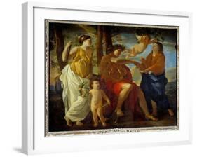 The Inspiration of the Poet, 17Th Century (Oil on Canvas)-Nicolas Poussin-Framed Giclee Print