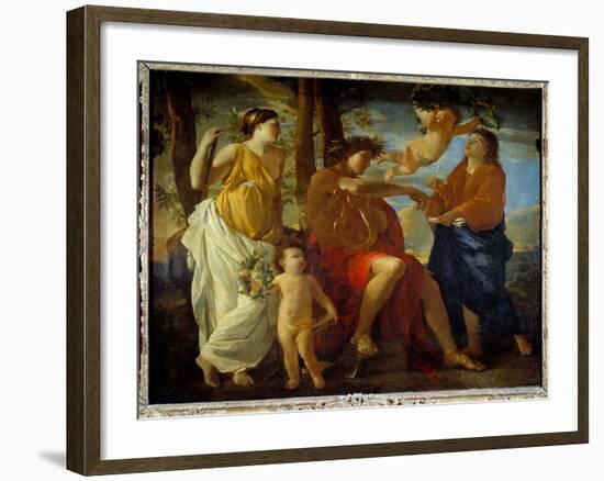 The Inspiration of the Poet, 17Th Century (Oil on Canvas)-Nicolas Poussin-Framed Giclee Print