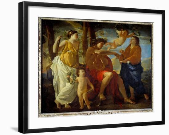 The Inspiration of the Poet, 17Th Century (Oil on Canvas)-Nicolas Poussin-Framed Giclee Print