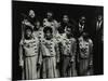 The Inspirational Choir Performing at the Forum Theatre, Hatfield, Hertfordshire, 1985-Denis Williams-Mounted Photographic Print