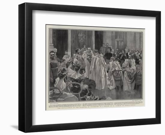 The Installation of the Marquess of Waterford as a Knight of St Patrick at Dublin Castle-Frank Craig-Framed Giclee Print