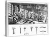 The Instrument Maker's Workshop, Plate Xviii from the 'Encyclopedia' by Denis Diderot (1713-84)…-Robert Benard-Stretched Canvas