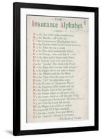 The Insurance Alphabet-null-Framed Giclee Print