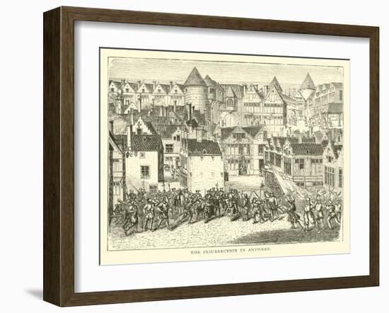 The Insurrection in Antwerp-null-Framed Giclee Print