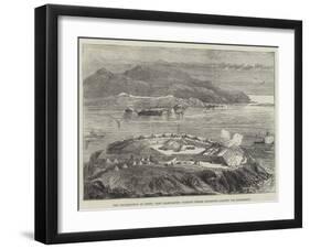 The Insurrection in Crete, Fort Paleocastro, Turkish Forces Advancing Against the Insurgents-null-Framed Giclee Print