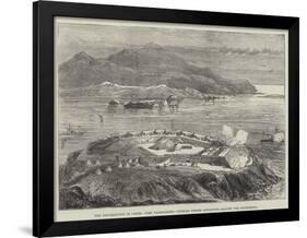 The Insurrection in Crete, Fort Paleocastro, Turkish Forces Advancing Against the Insurgents-null-Framed Giclee Print