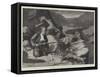 The Insurrection in Crete, Skirmishing in the Mountains-null-Framed Stretched Canvas