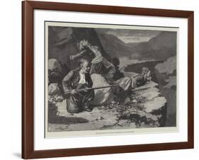 The Insurrection in Crete, Skirmishing in the Mountains-null-Framed Giclee Print