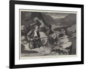 The Insurrection in Crete, Skirmishing in the Mountains-null-Framed Giclee Print