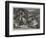 The Insurrection in Crete, Skirmishing in the Mountains-null-Framed Premium Giclee Print