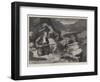 The Insurrection in Crete, Skirmishing in the Mountains-null-Framed Premium Giclee Print