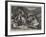 The Insurrection in Crete, Skirmishing in the Mountains-null-Framed Giclee Print