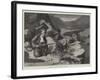 The Insurrection in Crete, Skirmishing in the Mountains-null-Framed Giclee Print