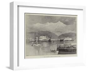 The Insurrection in Crete, the Harbour of Canea-William Heysham Overend-Framed Giclee Print