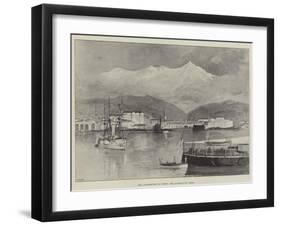 The Insurrection in Crete, the Harbour of Canea-William Heysham Overend-Framed Giclee Print