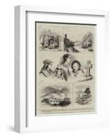 The Insurrection in the Herzegovina, Sketches at the Seat of War-Walter Jenks Morgan-Framed Giclee Print