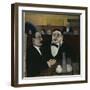 The Intellectuals at La Rotonde-Tullio Garbari-Framed Giclee Print