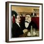 The Intellectuals at the Cafe Rotonde, 1916-Tullio Garbari-Framed Giclee Print