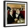 The Intellectuals at the Cafe Rotonde, 1916-Tullio Garbari-Framed Giclee Print