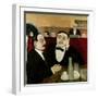 The Intellectuals at the Cafe Rotonde, 1916-Tullio Garbari-Framed Giclee Print