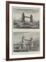 The Intended New Bridge over the Thames at the Tower-null-Framed Giclee Print