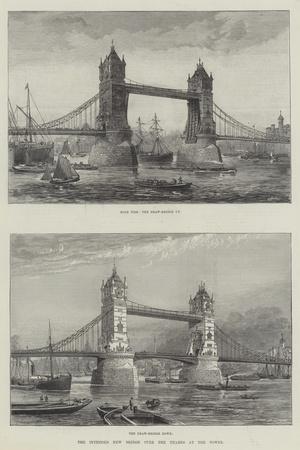 London Tower Bridge mit individueller Entfernungsangabe personalisiertes Bild optional mit Holz-Rahmen Geschenk Geschenkidee