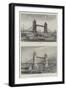 The Intended New Bridge over the Thames at the Tower-null-Framed Giclee Print