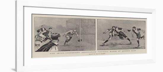 The Inter-University Association Football Match at Queen's Club-Frank Gillett-Framed Giclee Print