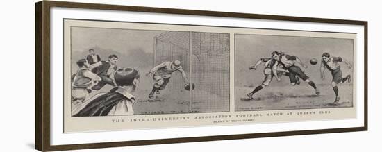 The Inter-University Association Football Match at Queen's Club-Frank Gillett-Framed Giclee Print