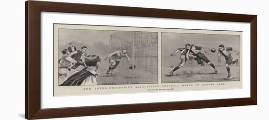 The Inter-University Association Football Match at Queen's Club-Frank Gillett-Framed Giclee Print