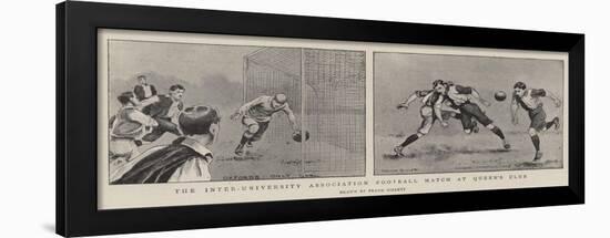 The Inter-University Association Football Match at Queen's Club-Frank Gillett-Framed Giclee Print