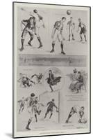 The Inter-University Football Match on 18 February-Ralph Cleaver-Mounted Giclee Print