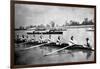 The Inter-Varsity Boat-Race: the Crews at Practice-null-Framed Art Print