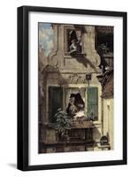 The Intercepted Love Letter, C.1855-60-Carl Spitzweg-Framed Giclee Print