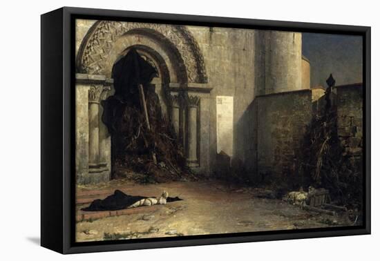 The Interdict, 1875-Jean-Paul Laurens-Framed Stretched Canvas