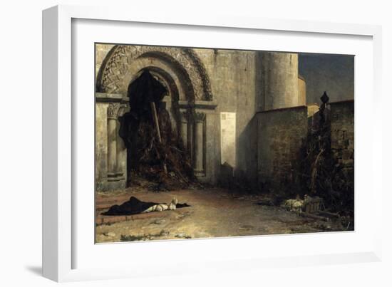 The Interdict, 1875-Jean-Paul Laurens-Framed Giclee Print